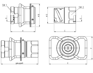 Gather Industrie 联轴器 接头 DBG-SV系列 - DBG-SV8 Gather Industrie 联轴器 接头 DBG-SV系列 - DBG-SV8